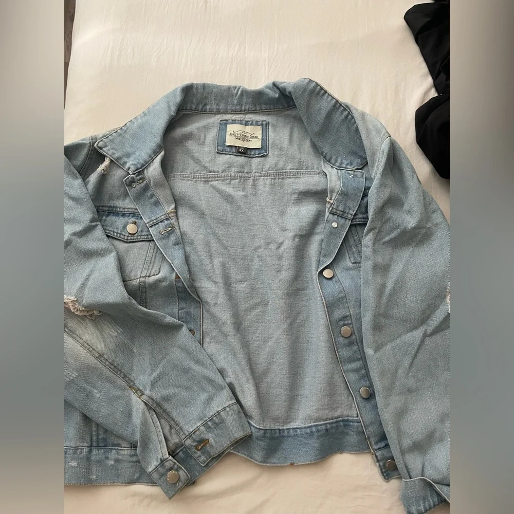 Distressed Jean Jacket - Picture 1 of 5